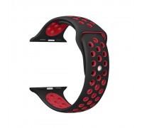 Ремінець Nike Sport Apple Watch 38/40/41 mm Black + Red ( 18 )
