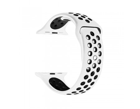 Ремешок Nike Sport Apple Watch 42/44/45 mm White+Black (19)