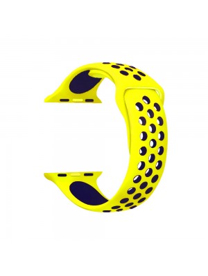 Ремінець Nike Sport Apple Watch 42/44mm Yellow Dark Blue (37)