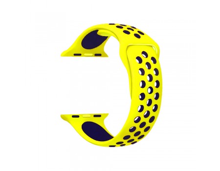 Ремінець Nike Sport Apple Watch 42/44mm Yellow Dark Blue (37)