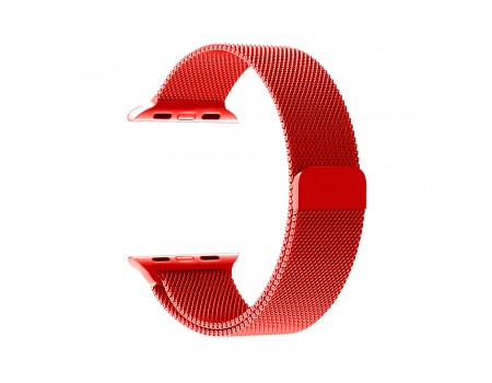 Ремешок Миланская Петля Apple Watch 42/44/45 mm Red (2)