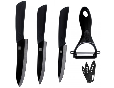 Набір ножів Xiaomi HUOHOU Nano Ceramic Knife Set Black