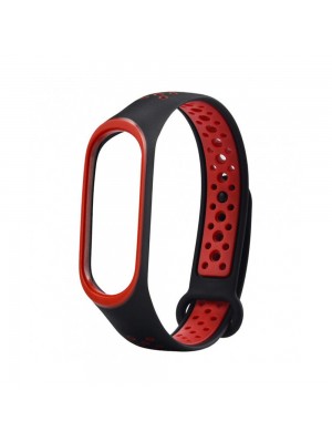 Ремешок Nike Sport Mi Band 5/6 Black Red (1)