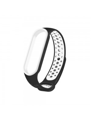 Ремешок Nike Sport Mi Band 5/6 Black White (5)