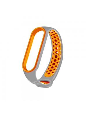 Ремешок Nike Sport Mi Band 5/6 Grey Orange (10)