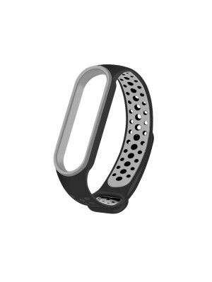 Ремешок Nike Sport Mi Band 5/6 Black Grey (12)