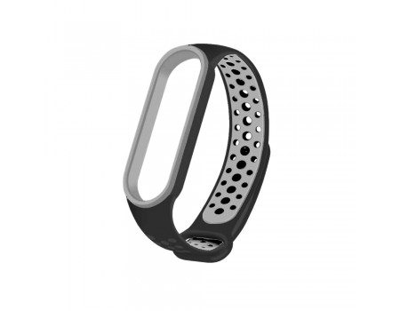 Ремешок Nike Sport Mi Band 5/6 Black Grey (12)