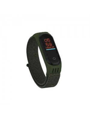 Ремешок Nylon Mi Band 5/6 Dark Green (9)