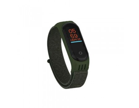 Ремешок Nylon Mi Band 5/6 Dark Green (9)