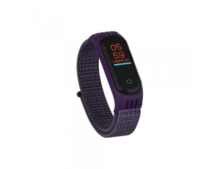 Ремешок Nylon Mi Band 5/6 Dark Violet (15)