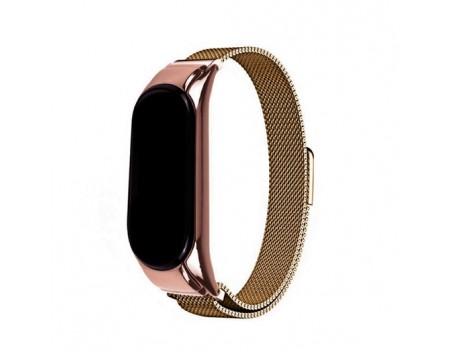 Ремешок Миланская Петля Mi Band 5/6 Rose Gold (10)