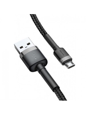 Кабель Baseus cafule Cable USB For Micro 2.4A 1M Gray + Black
