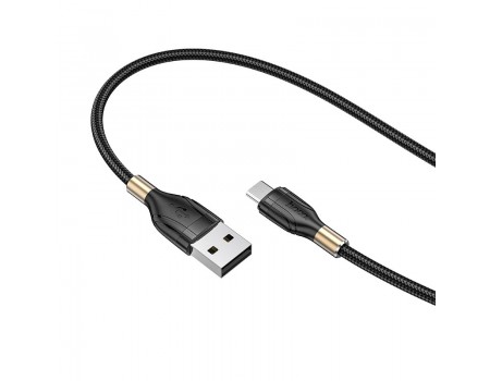 Кабель Hoco U92 Gold collar charging data cable for Micro Black
