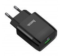 МЗП Hoco C72Q Glorious single port QC3.0 charger ( EU ) Black
