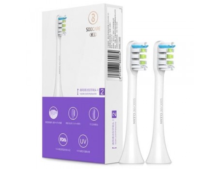 Насадки для зубної щітки Xiaomi Toothbrush Head For Soocare Brushtooth (2pcs/Set) White