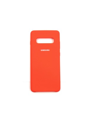 Чехол Jelly Silicone Case Samsung S10 Plus Orange (13)