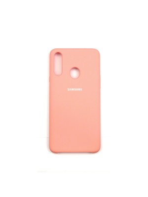 Чехол Jelly Silicone Case Samsung A20S Peach Pink (35)