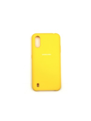 Чехол Jelly Silicone Case Samsung A01 Yellow (4)