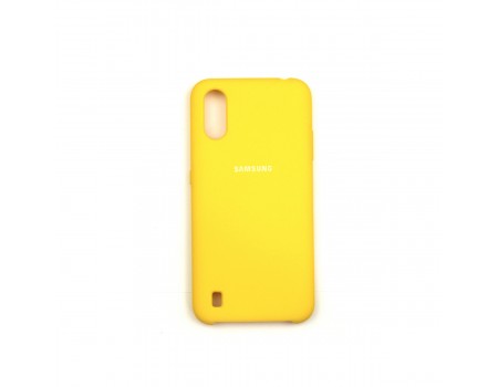 Чехол Jelly Silicone Case Samsung A01 Yellow (4)