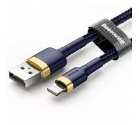 Кабель Baseus cafule Cable USB Lightning 1.5A 2m Dark Blue + Gold