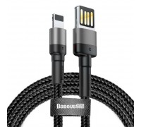 Кабель Baseus Cafule Cable （ special edition ） USB Lightning 1.5A 2M Grey + Black