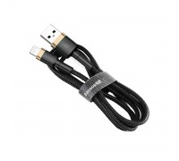 Кабель Baseus cafule Cable USB For lightning 2.4A 1M Gold + Black