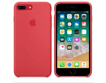 Чохол Apple Silicone Case 1:1 iPhone 7/8 Plus Red Raspberry (14)