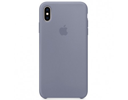 Чохол Apple Silicone Case 1:1 iPhone XS Max Lavender Grey (8)