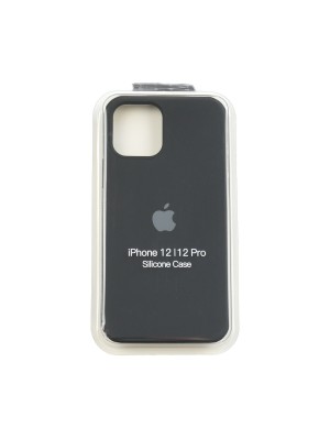 Чехол Silicone Case Full Cover iPhone 12/12 Pro Copy Black (18)