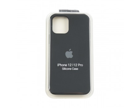 Чехол Silicone Case Full Cover iPhone 12/12 Pro Copy Black (18)