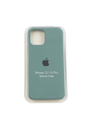 Чехол Silicone Case Full Cover iPhone 12/12 Pro Copy Pine Green (55)