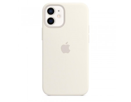 Чехол Silicone Case Full Cover iPhone 12/12 Pro Copy White (9)