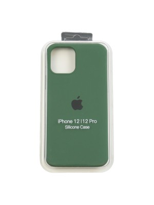 Чехол Silicone Case Full Cover iPhone 12/12 Pro Copy Atrovirens (54)