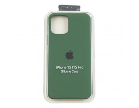 Чехол Silicone Case Full Cover iPhone 12/12 Pro Copy Atrovirens (54)