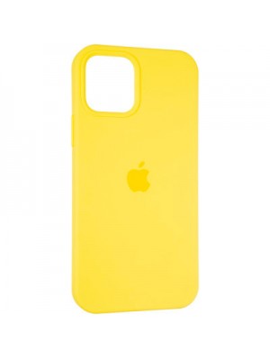 Чехол Silicone Case Full Cover iPhone 12/12 Pro Copy Canary Yellow (50)