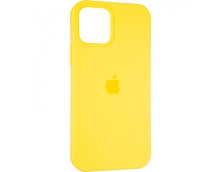 Чехол Silicone Case Full Cover iPhone 12/12 Pro Copy Canary Yellow (50)