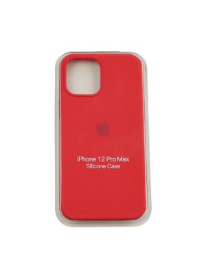 Чехол Silicone Case Full Cover iPhone 12 Pro Max Copy Red (14)