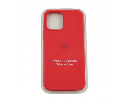 Чехол Silicone Case Full Cover iPhone 12 Pro Max Copy Red (14)