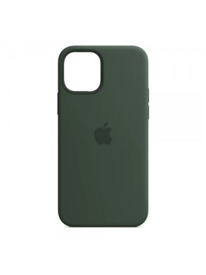 Чехол Silicone Case Full Cover iPhone 12 Pro Max Copy Dark Olive (35)