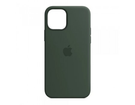 Чехол Silicone Case Full Cover iPhone 12 Pro Max Copy Dark Olive (35)