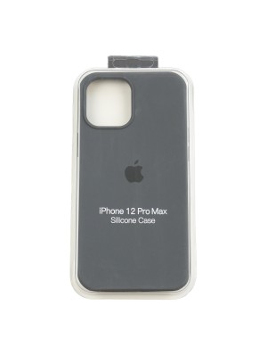 Чехол Silicone Case Full Cover iPhone 12 Pro Max Copy Dark Grey (15)