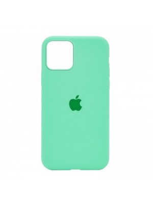 Чехол Silicone Case Full Cover iPhone 12 Pro Max Copy Spearmint (47)