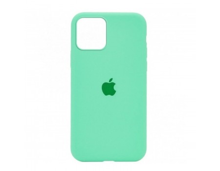 Чехол Silicone Case Full Cover iPhone 12 Pro Max Copy Spearmint (47)