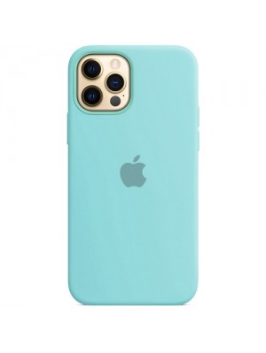 Чехол Silicone Case Full Cover iPhone 12 mini Copy Sea Blue (21)