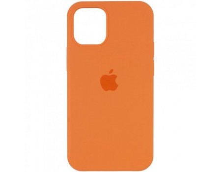 Чехол Silicone Case Full Cover iPhone 12 mini Copy Papaya (49)