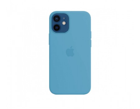 Чехол Silicone Case Full Cover iPhone 12 mini Copy Cornflower (53)