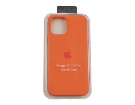 Чехол Silicone Case Full Cover iPhone 12/12 Pro Copy Orange (13)