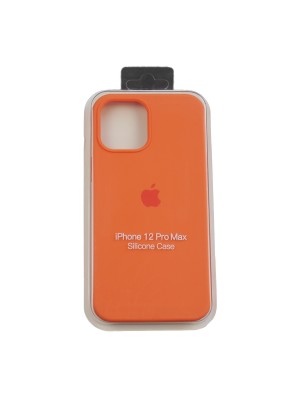 Чехол Silicone Case Full Cover iPhone 12 Pro Max Orange (13)