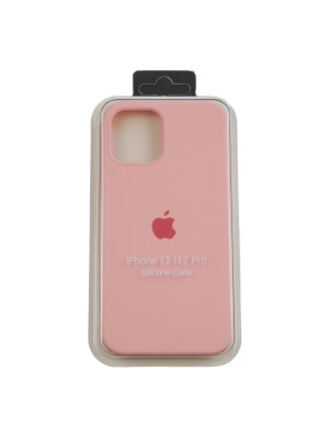 Чехол Silicone Case Full Cover iPhone 12/12 Pro Copy Pink (12)