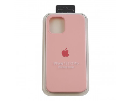 Чехол Silicone Case Full Cover iPhone 12/12 Pro Copy Pink (12)